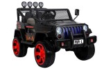 Mamido Elektrické autíčko Jeep Raptor 4x4 černé s plameny