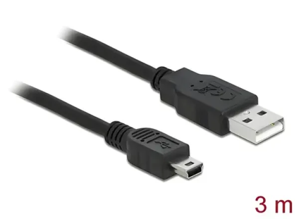 Delock Kabel USB 2.0 A (M) - mini USB-B 5-pin (M) 3m / Kabel / USB 2.0 / 3 m (82311)