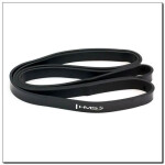 Cvičební pásy HMS GU05 BLACK 22 x 4,5 x 2080 mm 17-33-022 NEPLATÍ