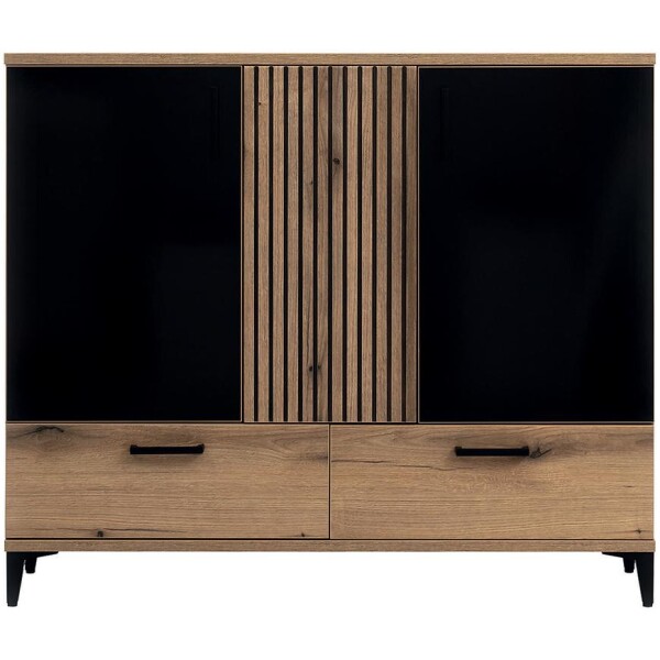 Komoda Aris As04 dub evoke/černá