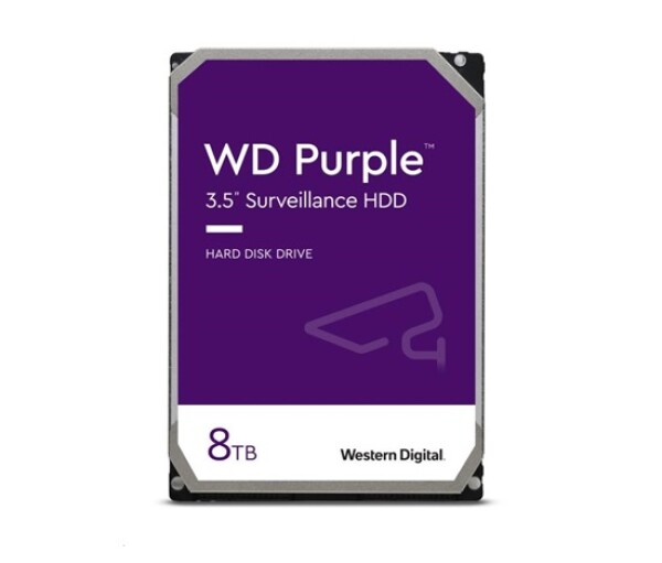 WD PURPLE WD85PURZ 8TB, SATA III 3.5", 256MB 5640RPM, 215MB/s, Low Noise, CMR EDF_8100537
