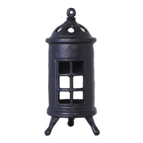 Strömshaga Kovový svícen na čajovou svíčku Stove Black, černá barva, kov