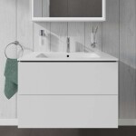 DURAVIT - L-Cube Umyvadlová skříňka 55x82x48 cm, 2 zásuvky, lesklá bílá LC624102222