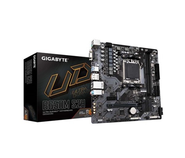 GIGABYTE MB Sc AM5 B650M S2H, AMD B650, 2xDDR5, 1xDP, 1xHDMI, 1xD-Sub, mATX EDF_524845