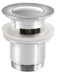 SAPHO - Umyvadlová výpust 5/4“, click-clack, malá zátka, 30-45, chrom CV1008