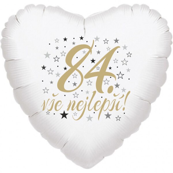 84. narozeniny balónek srdce Balonky.cz 84. narozeniny balónek srdce Balonky.cz
