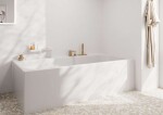 HANSGROHE - Tecturis E Baterie na okraj vany, 3-otvorová instalace, sBox, kartáčovaný bronz 73443140