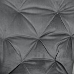 Jídelní židle, potah šedá sametová látka, kovová 4nohá podnož, černý lak