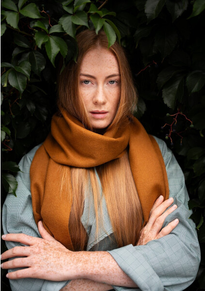 Art Of Polo 24305 Šála Asteria tmavě hnědá univerzální