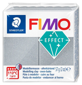 FIMO efekt 57g - metalická stříbrná