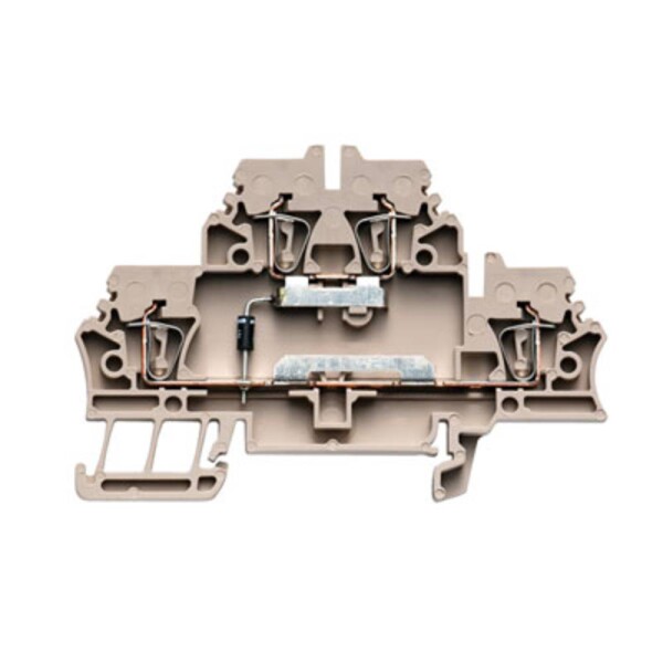 Weidmüller 1690030000 řadová svorka pro konstrukční prvky pružinová svorka Tmavě béžová 50 ks