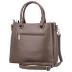 Luxusní dámská koženková kabelka do ruky Rishi, khaki