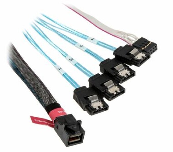 SilverStone SST-CPS05 kabel SAS mini 36-pin 4x SATA 50cm černá / SFF-8643 / SGPIO (SST-CPS05)