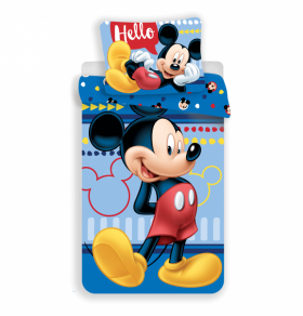 Jerry Fabrics Bavlněné povlečení Mickey 004 Hello, 140x200 cm