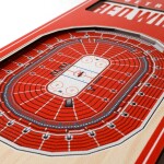 Cedule Detroit Red Wings NHL 3D Stadium Banner