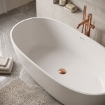 REA - Univerzální vanová výpusť Click-clack - Brush Copper REA-W2016