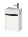 DURAVIT - Ketho.2 Umyvadlová skříňka 44x36x24 cm, 1 dvířka, panty vlevo, matná bílá K25071L18180000