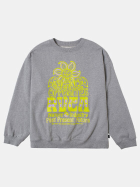 RVCA POSITIVE GROWTH HEATHER GREY dámská mikina přes hlavu