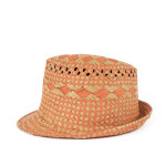 Unisex plážový klobouk cz21146-1 Béžovo-oranžová - Art Of Polo UNI béžová-oranžová