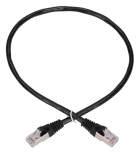 Extralink černá / Patch kabel / Cat5e FTP / RJ-45 / 0,5 m