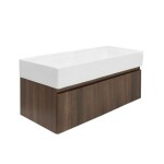 Koupelnová skříňka s umyvadlem SAT Evolution 98x30x44,8 cm ořech mat SATEVO100NAU2 SATEVO100NAU2
