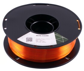 PETG CLEAR filament Bright Orange 1,75 mm Smartfil 1 kg