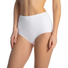 Dámské kalhotky 6pack bílé MANUELA - Lama bílá 3XL