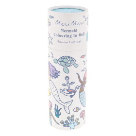 Meri Meri Omalovánky s voskovkami v tubě – Mermaid, modrá barva, papír, vosk