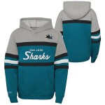 Outerstuff Dětská mikina San Jose Sharks NHL Head Coach Hoody Velikost: Dětské S (122 – 134)