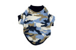Camo maskáčová mikina pro psa Barva: Modrá, Délka zad (cm): 40, Obvod hrudníku: 44 - 54 cm