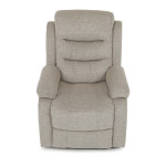 Polohovací křeslo, béžová, látka, TV-4086 LAN2