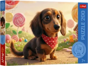TREFL Puzzle Malý pejsek mezi sladkostmi