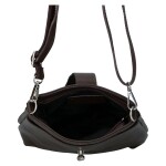 Dámská kožená crossbody kabelka Lara sweet, tmavě hnědá