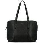 Módní dámská koženková kabelka na rameno Belle, černá