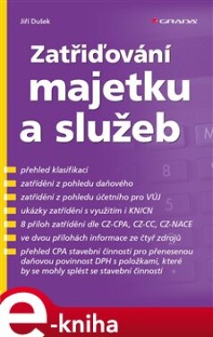 Zatřiďování majetku a služeb - Jiří Dušek e-kniha