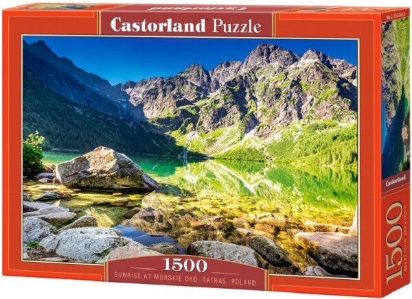 Puzzle Castorland 1500 dílků - Jezero Mořské oko při východu slunce, Tatry, Polsko