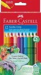 Faber-Castell Faber-Castell, 110912, Colour Grip Jumbo, sada ergonomických akvarelových pastelek, 12 ks