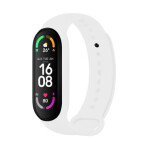 FIXED Silikonový řemínek Silicone Strap pro Xiaomi Band 7/ Mi Band 6/ Mi Band 5 bílý (FIXSSTB-989-WH)