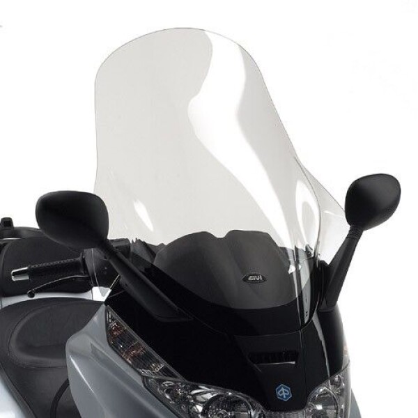 D500St plexi čiré Piaggio X8 125-150-200-250-400 (04-10), X-Evo 125-250 vxš600x800, o 200 mm vyšší