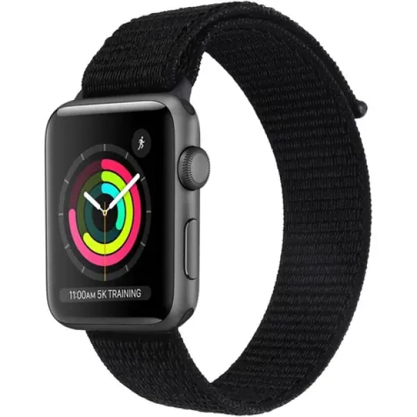 YENKEE YWB 040 AW Nylonový řemínek pro Apple Watch 42 44 45 49 mm černá (8590669367849)