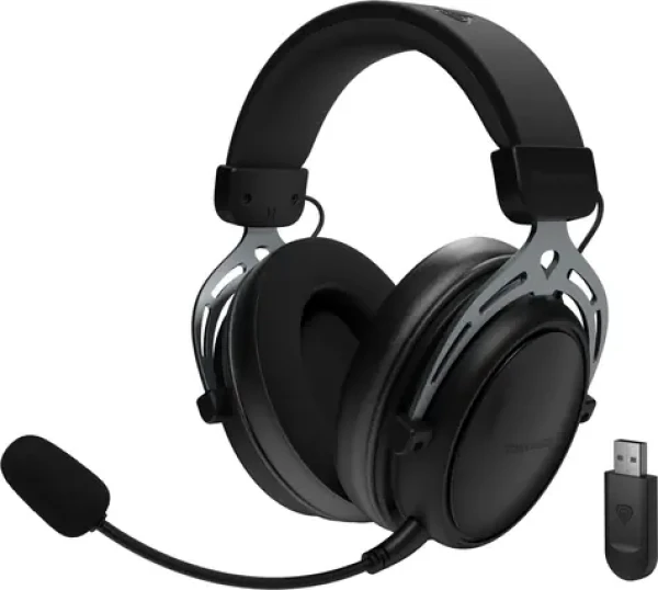 Genesis Toron 706 černá / Herní sluchátka s mikrofonem / Bluetooth / USB-C / Otočné ovládání / 1500 mAh (NSG-2340)