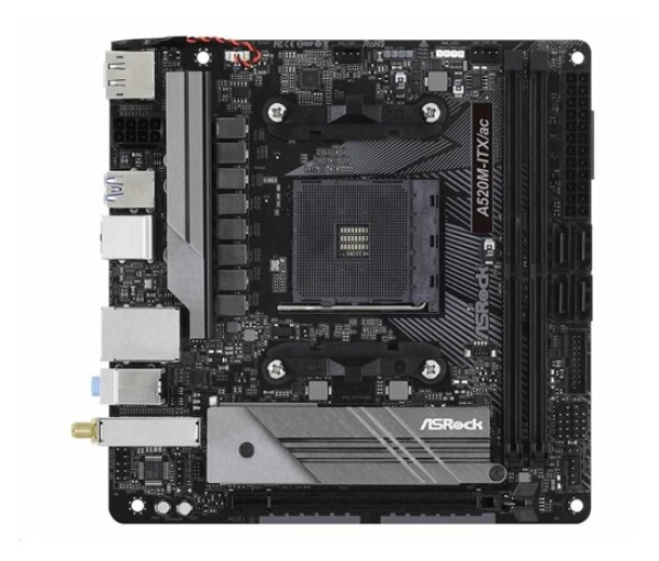 ASRock MB Sc AM4 A520M-ITX/AC, AMD A520, 2xDDR4, HDMI, DP EDF_380620