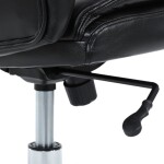 Kancelářské křeslo, houpací mechanismus, černá ekokůže, KA-F1385 BK