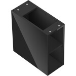 MEXEN - Box-A otevřená skříňka s policí 20, černá lesk 91AX2-0200-470-0-70