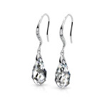 Royal Fashion stříbrné pozlacené náušnice Swarovski DES0241-WG