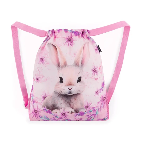 Bagmaster SÁČEK LUMI 25 A školní na přezůvky / tělocvik – králíček Růžová 1,5 l 230379