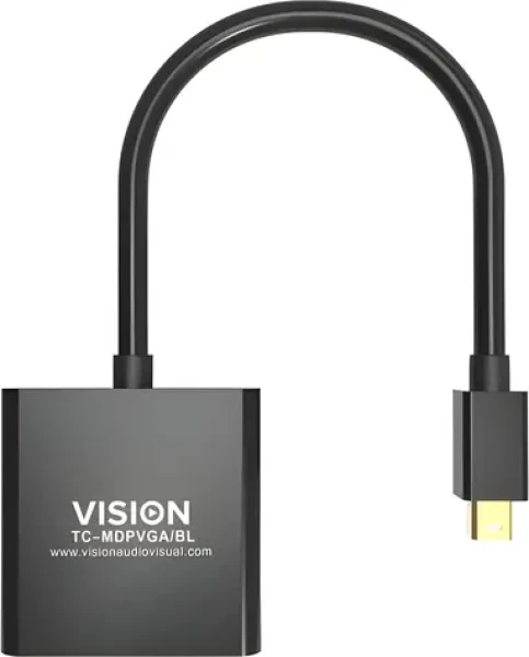 Vision Professional černá / Adaptér / Mini DisplayPort - VGA / M-M (TC-MDPVGA/BL)