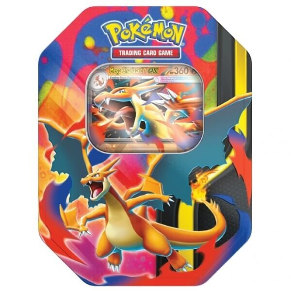 Plechovka Pokémon Spring ex Tin Mega Charizard Y ex