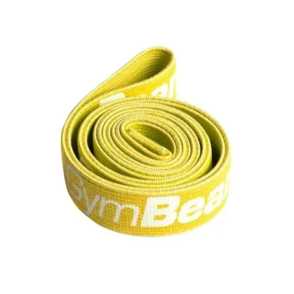 Textilní posilovací guma Cross Band Level 1 - GymBeam (žlutá) (86383-1-single_variant)