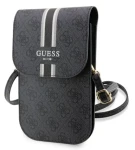 Pouzdro Guess PU 4G Printed Stripes Phone Bag černé